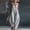 Light Gray, variant on Women's Harem Jumpsuit V Neck Sleeveless Harem Overalls Stretchy Adjustable Strap Romper with Pockets Light Gray S