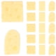 thumbnail image 1 of 60 piezas de queso en miniatura, modelo de queso artificial, figuras de queso de simulación., 1 of 7