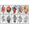 thumbnail image 6 of Yazhiji 18 Sheets Full Arm Waterproof Temporary Tattoos and Half Arm Shoulder Tattoo, Extra Large Lasting Tattoo Stickers for Girls and Women (22.83"X7.1"), 6 of 8