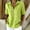 Green, variant on Women's Solid Color Half-Zip Polo Shirt – Short Sleeve Casual Business Top Minimalist Office & Summer Daily Wear Blue，S