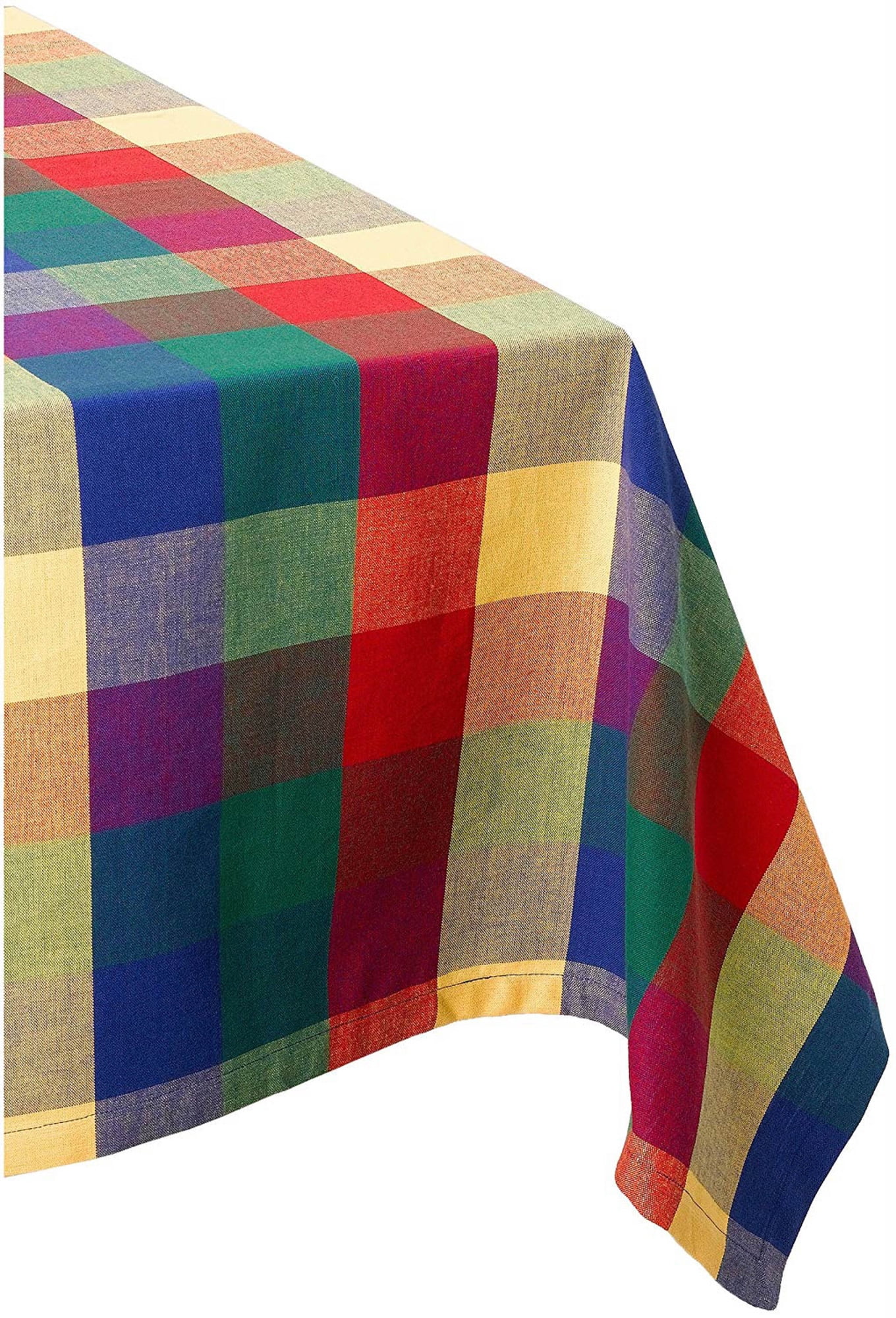 52" Vibrant Square Cotton Tablecloth