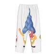 thumbnail image 3 of Lsque Autumn Funny Gnomes Print Women's Pajama Pants, Lounge Pant - Comfortable Home Wear,Elastic Waistband, Stylish Design-Small, 3 of 9