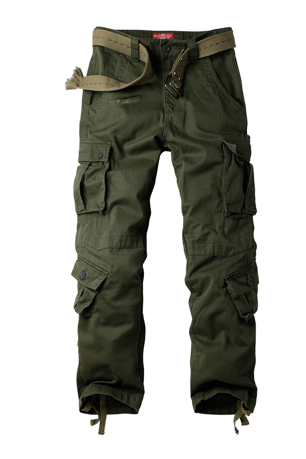 TRGPSG Men's Wild Relaxed Fit Cargo Pants with 9 Pockets(No Belt ...