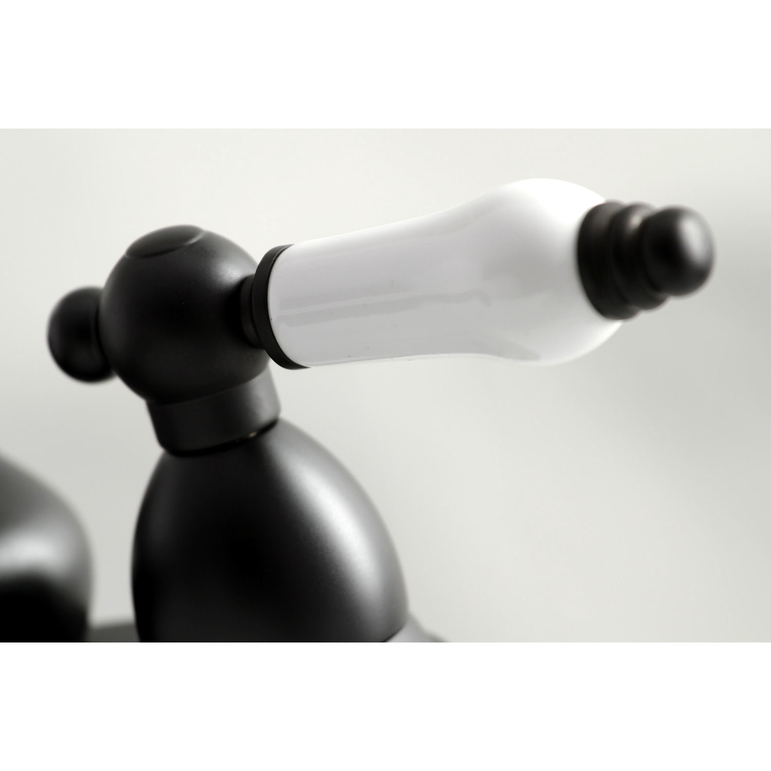 Kingston Brass KS3600PL 4 in. Centerset Bathroom Faucet, Matte Black