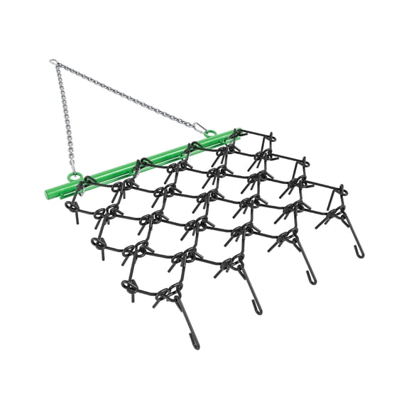 Drag Harrow, 4 ft x 4 ft Durable Chain Harrow with Sharp Teeth, Suitable for ATV UTV Tractor, Ideal for Soil Preparation, Seeding, Smoothing Landscapes, and Yard Gravel Driveway Maintenance 1/2"