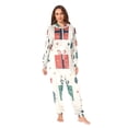 thumbnail image 2 of Leaves Christmas Gifts Adult Unisex Onesie Pajamas Slim Fit One Piece Suit Pjs Sleepwear Pajama Jumpsuit, 2 of 8