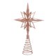 thumbnail image 4 of Decoración Rústica para el Hogar PENGJTMXG Adorno de Estrella para Árbol de Navidad Color Oro Rosa, 4 of 4