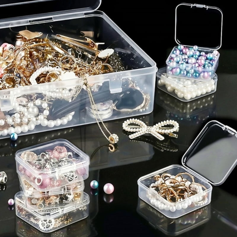 Sturdy Plastic Craft Organizers Boxes for Jewelry Beads Projects Stackable