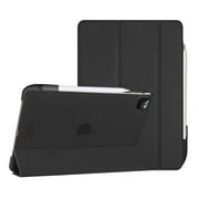 Mosiso Case for iPad Pro 11 inch 2020/2018, Slim Fit Case Frosted PC Back PU Leather Stand Folio Protective Tablet Cover for Apple iPad Pro 11 inch 1st/2nd Gen, Black