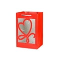 thumbnail image 2 of Rapeiae Day Gift for Girlfriend Flower Tote Bag Transparent Window Opening Gift Bag, 2 of 6