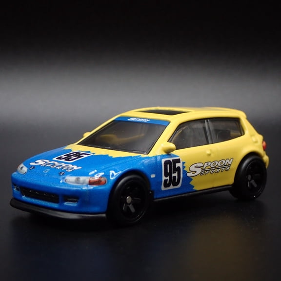 Open Box 1992-1995 HONDA CIVIC EG HATCH SPOON 1:64 SCALE COLLECTIBLE DIECAST MODEL CAR