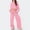 *Pink, variant on ClodeEU Womens 2 Piece ,Hooded Crop Sweatshirts Sets Matching Wide Leg Athletic Pants With Pockets Drawstring White,Womens Plus M
