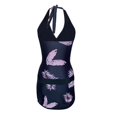 thumbnail image 3 of Gibobby Traje de Baño Sexy Bikini Trajes de baño Tankini para mujer con falda Trajes de baño de 2 piezas Trajes de baño con estampado de plumas(Negro,G), 3 of 4