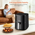 thumbnail image 2 of 6.9QT Air Fryer, 1500W Oil Free Airfryer Oven with Timer and Adjustable Temperature, Touchscreen Controls with 8 Presets, Auto Shut-off, Overheat Protection and Non-Stick Basket, 2 of 8