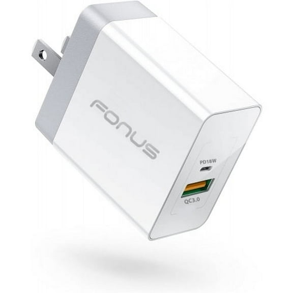 36W Fast Home Charger for Google Pixel 8a/6a/6 Pro - 2-Port USB Type-C Port Travel Wall Power