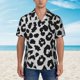 thumbnail image 2 of Balery Similar To Leopard Print Camisas hawaianas de manga corta para hombre, camisas playeras de corte holgado, camisas de vacaciones con botones,X-Large, 2 of 7