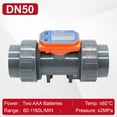 thumbnail image 2 of Battery Powered Digital PVC Flow Meter DN15-DN50 Pipe Liquid Flow Sensor for Water Irrigation Sewage Inline Measureme ,Easy Installation, 2 of 7