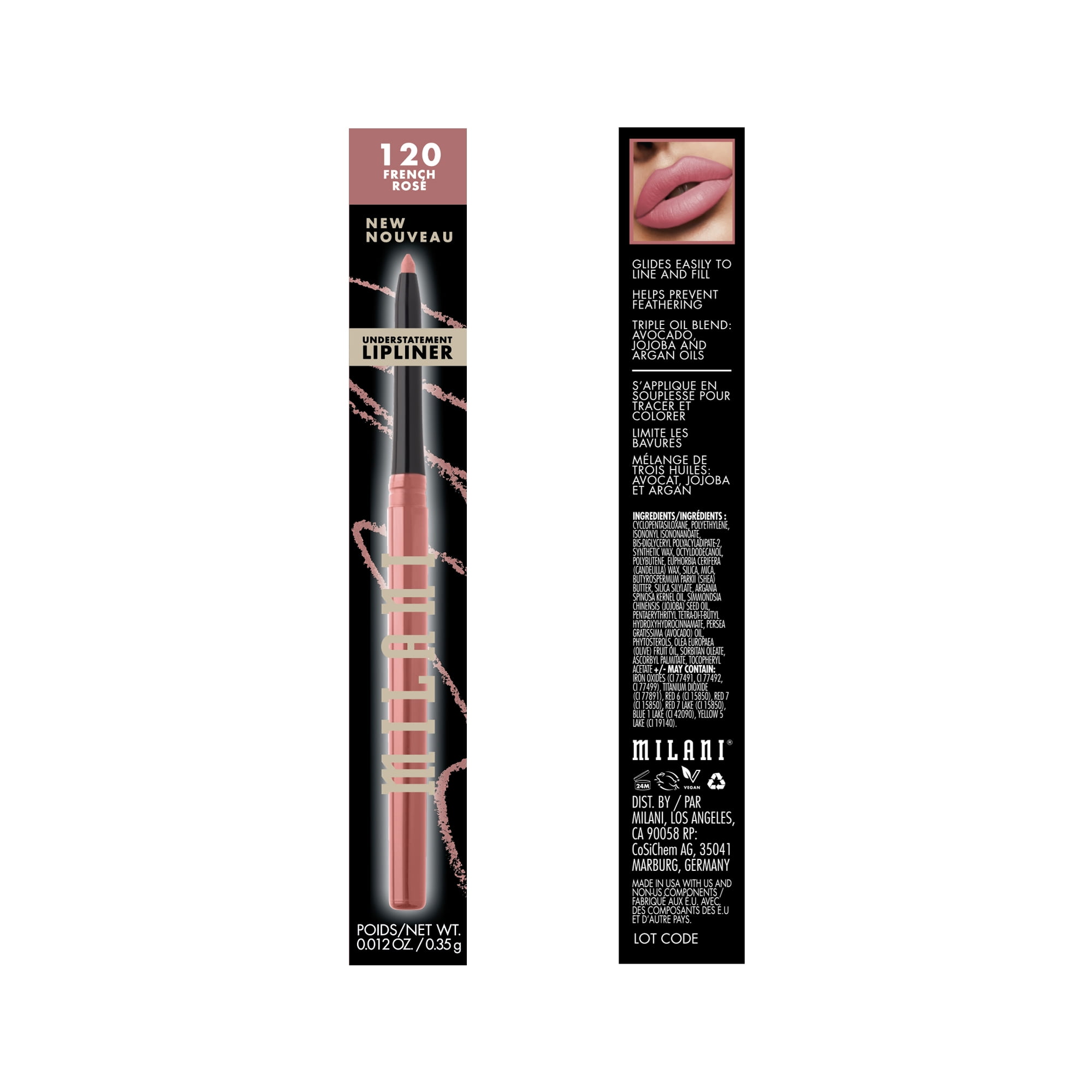Milani Understatement Lip Liner, French Rosé