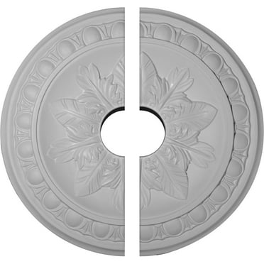 17 3/4"OD x 3 1/2"ID x 1 1/8"P Exeter Ceiling Medallion, Two Piece (Fits Canopies up to 3 1/2")