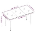 thumbnail image 4 of vidaXL 5 Piece Garden Dining Set Grey and Black, 4 of 6