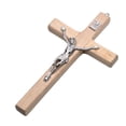 thumbnail image 1 of GUOOL Wooden Wall Cross Delicate Wall Decor Religious for Easter Home Living Room Color, 1 of 8