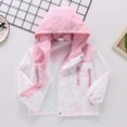 thumbnail image 4 of TANYSU Girls Spring Jacket Casual Windbreaker Coat Long Sleeve For Kids 4-15 Years Lightweight Outdoor Sports Outerwear Tops For Child Solid Color Daily Wear, 4 of 9