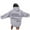 Grey, variant on Casual Pullover Hoodie for Women - Front and Back Letter Print Hoodie with Pockets, Loose-Fit Hooded Sweatshirt for Everyday Wear