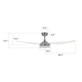 thumbnail image 6 of 56" Indoor Smart Ceiling Fan with Dimmable LED Light & Remote for Living Room, 6 of 9