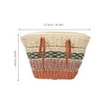thumbnail image 7 of Masteelf  Beach Shoulder Bag Hawaiian Straw Woven Travel Miss, 7 of 7