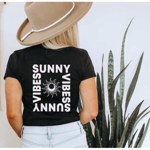 SUNNY VIBES Grpahic Short sleeve Tees