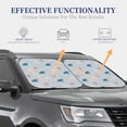 thumbnail image 4 of Fotbe Turtles And Shells 2-Piece Car Windshield Sun Shade | Sun Blocker for Car Windshield | Foldable Automotive Interior Accessories for Sun Protection-Medium, 4 of 7