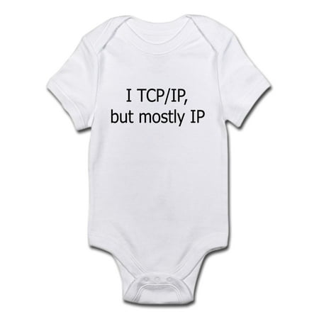 

CafePress - I TCP/IP But Mostly IP Body Suit - Baby Light Bodysuit