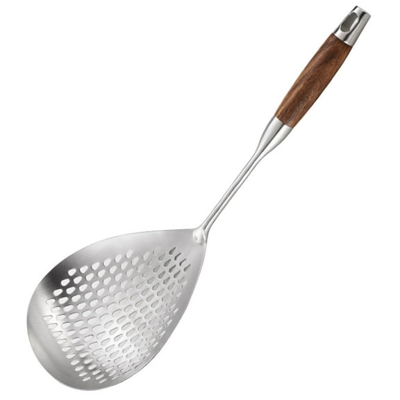 WRITWAA Stainless Steel Fat Skimmer Spoon Strainer Spoon Silver 1Pack