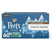 Peet's Coffee Dark Roast Single Serve KCup, Chalet Blend, 60 Count