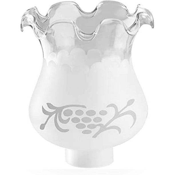 Ohlectric Ol 39162 Hand N Etched Frosted Glass Replacement Lamp Shade Com Ohlectric Ol 39162 Hand N Etched, Glass Replacement Lamp Shades