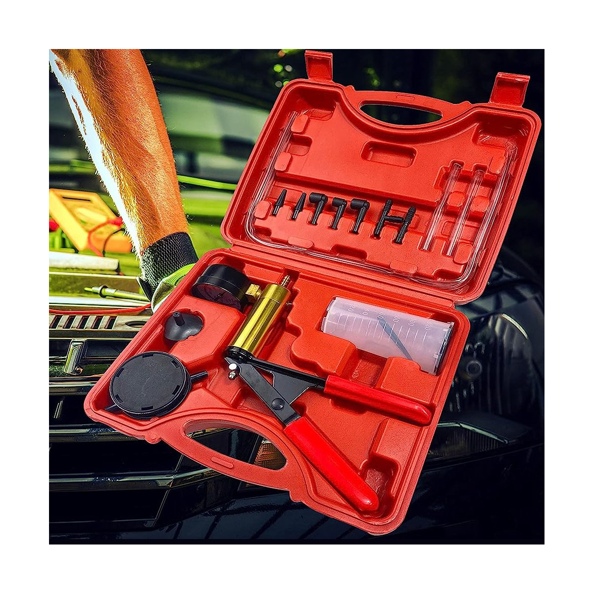 Handheld Vacuum Pressure Pump High Pressure Pump Test Tool Vacuum Tester Universal Auto Repair Tool