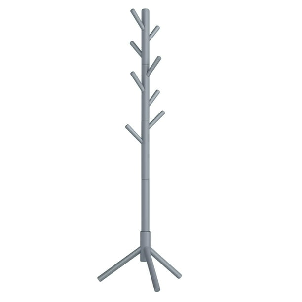 Perchero VASAGLE URCR04GY de madera maciza