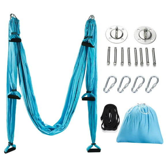 Kit de Columpio Aéreo ZELUS Yoga Swing Sling con Correas Azul