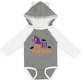 thumbnail image 3 of Inktastic My First Halloween, Witch Hat, Bats - Purple Black Boys or Girls Long Sleeve Baby Bodysuit, 3 of 5