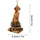 thumbnail image 3 of Colgante con Forma de Árbol de Navidad, Adorno Navideño con Forma de Perro, Trineo Colgante, Libros Navideños, Adornos Acrílicos, Regalos para Amantes de Los Libros, Adornos Navideños., 3 of 5