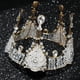 thumbnail image 5 of Barroco Nupcial Reina de la boda Tiara Rhinestone Waterdrop Crown Jewelry Sunnimix Tiara cristalina de la boda nupcial, 5 of 8