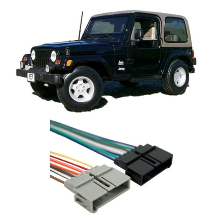 Jeep Wrangler 1997-2002 Factory Stereo to Aftermarket Radio Harness (Best Aftermarket Parts For Jeep Wrangler)