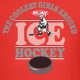 thumbnail image 3 of CafePress - Coolest Girls Play Hockey Kids Dark T Shirt - Dark T-Shirt Kids XS-XL, 3 of 4