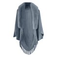 thumbnail image 3 of Permitime Shawl Knitting Thick Women's Loose Shawl With Collar Soft Warm Knitted Shawls & Wraps Women Shawls for Winter Sweater Wraps And Shawls Travel Scarf with Hidden Pocket Womens Wrap Coat with, 3 of 4