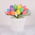 thumbnail image 3 of Pot de Fleurs Œuf de Pâques 12cm Œuf Tacheté Décoration de Pâques pour Cour Extérieure, 3 of 3