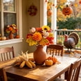 thumbnail image 5 of Beautynvta Fall Artificial Flowers, Fake Maple Leaf Floral Picks with Pumpkin Sunflower, Faux Autumn Maple Leaves Bouquet for Vase Fillers Thanksgiving Decor, 5 of 6