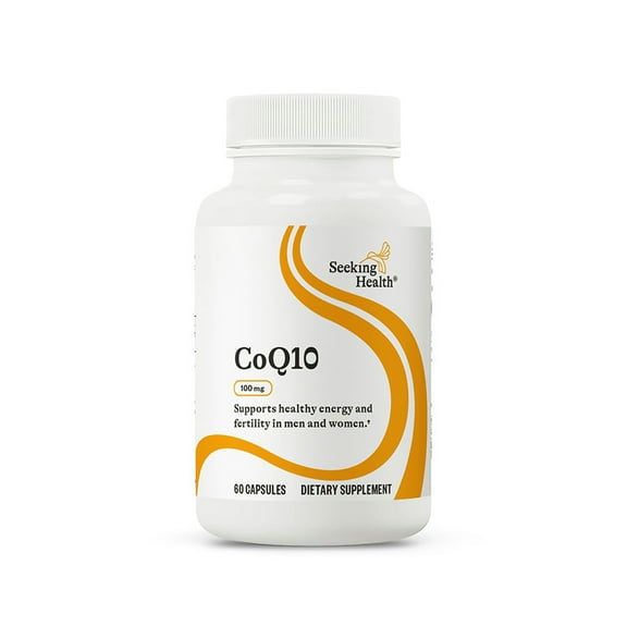 Seeking Health CoQ10 - Coenzyme Supplement for Heart Health & Energy Support - Antioxidant Capsules to Support Brain Health - 100 mg, 60 Capsules