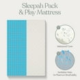 thumbnail image 2 of Sleepah Pack and Play Mattress Foam Pad 38 x 26 x 1 for Playpen, Portable Playyard Mattress - Soft Waterproof Washable & Removable Cover Breathable Mattress Topper, 2 of 9