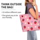 thumbnail image 2 of Balery Strawberry and Ladybugs Bolsa Tote Estilo Estético con Cremalleras, Bolsa de Hombro, Bolsa de Compras Grande y Plegable, 2 of 8
