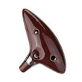 thumbnail image 2 of Ocarina 12 hoyos Alto C Zelda Ocarina Vaso de cerámica Flauta Instrumento musical de viento con Musicbook Lanyard Soporte de exhibición Regalo musical para principiantes Meterk Ocarina, 2 of 5
